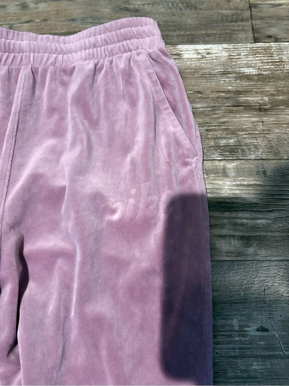 Nike Velour Jogger Pants in Dusty Pink Kids Size XL